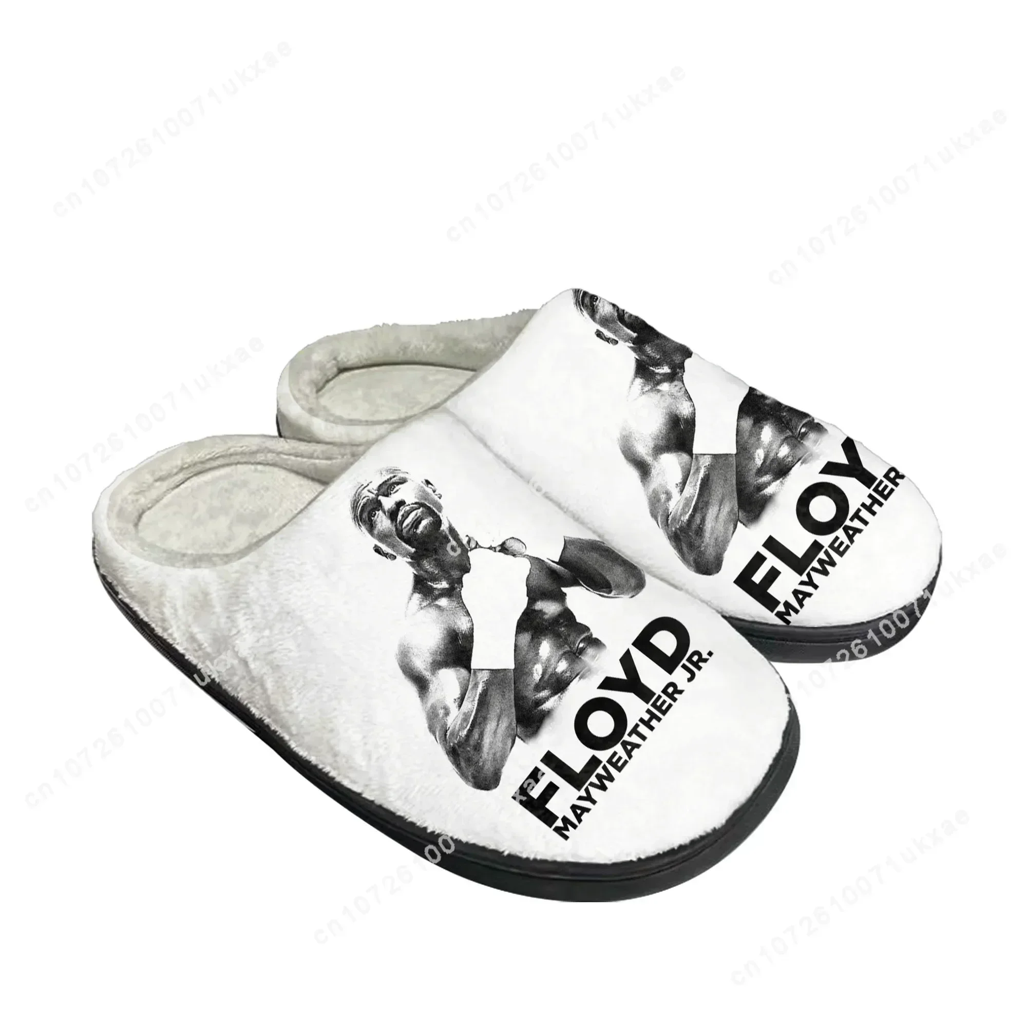 F-Floyd M-Mayweather U-Undefeated B-Boxing Home Cotton Slippers Mens Womens Plush Bedroom Casual Keep Warm Shoes Customized Shoe