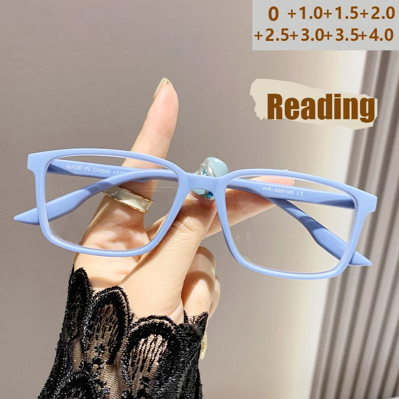 Bunte Frühling Bein Anti-blau Licht Lesebrille Tragbare Ultra-licht Trendy Frauen Mode Ältere Lesebrille 6819
