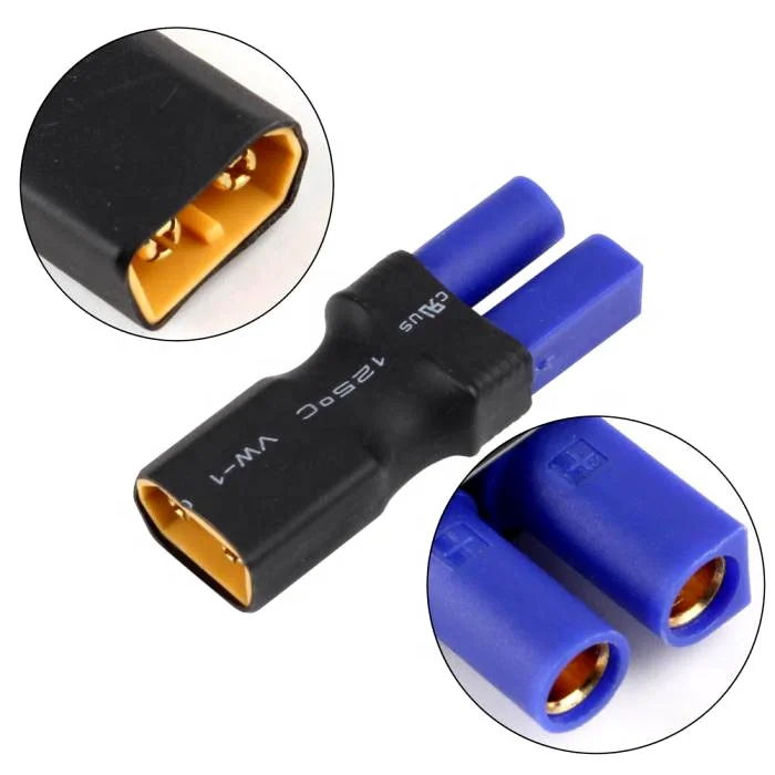 10PCS Vergaren XT60 Om EC5 Vrouwelijke Mannelijke Connector Plug Geen Draad Adapter Voor DIY RC Lipo Batterij Controle voor Elektrisch Speelgoed