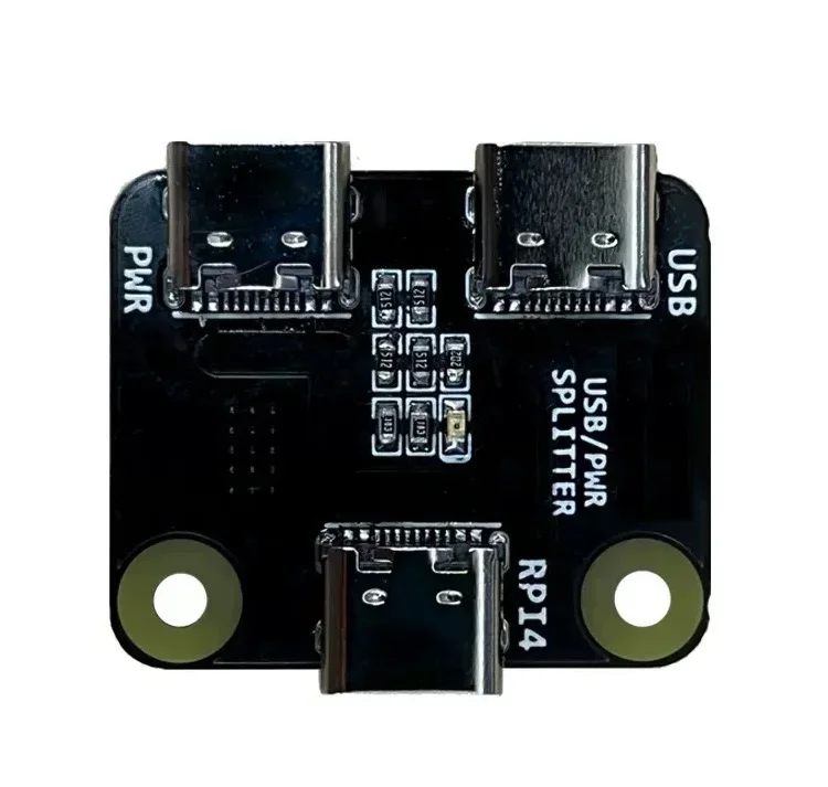 

Сплиттер питания с интерфейсом Type-C подходит для модуля Raspberry Pi 4 USB от 1 до 2