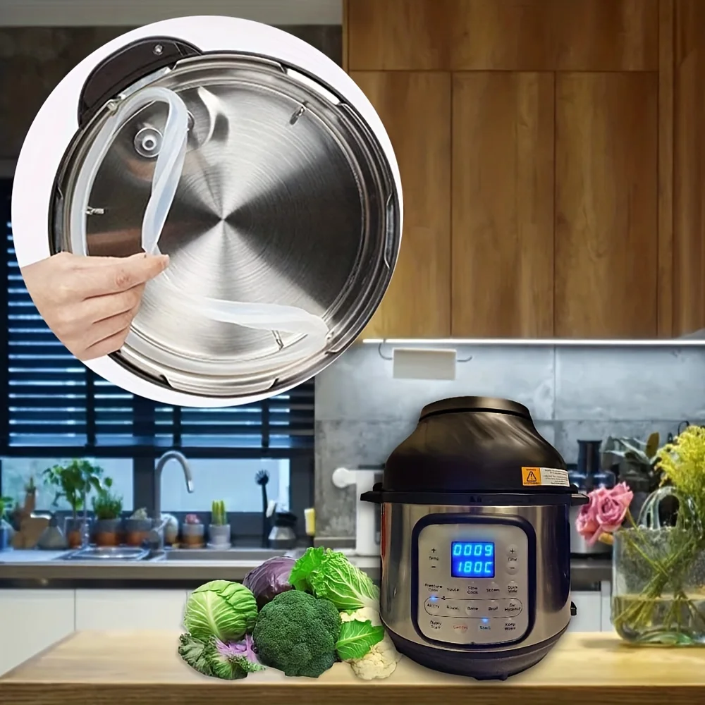 2QT&3QT, 6QT, 8QT Instant Pot Schnellkochtopf Dichtungsring, Hochtemperaturbeständiger Haushaltsdichtungsring Zubehör – Detail 5