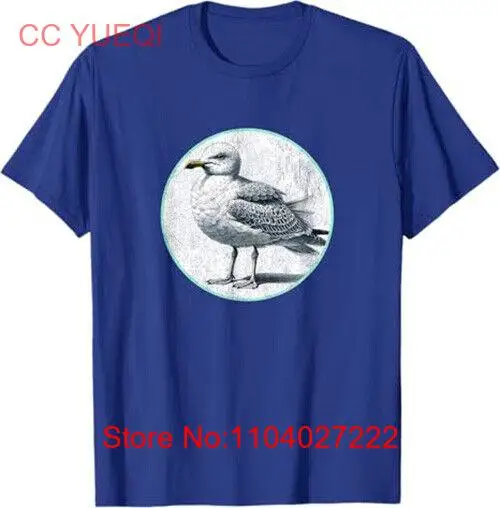 Colorful Retro Seagull Design by Bird Fan T-Shirt by Bird Fan *NEW* 10 Colors