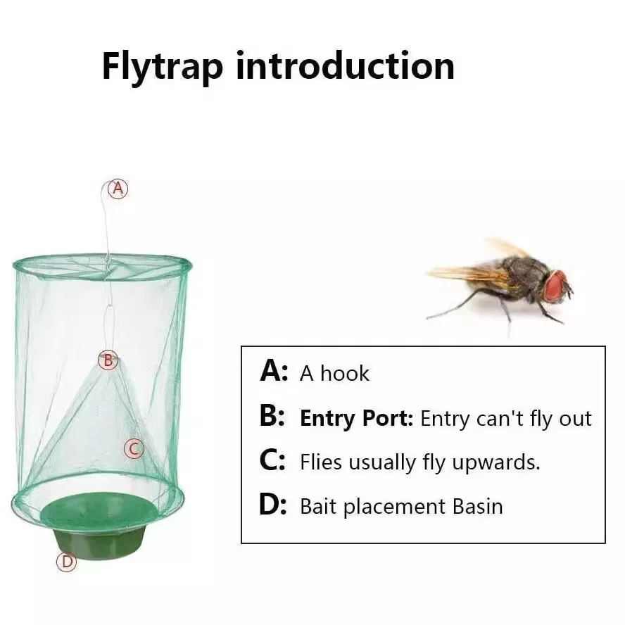 Hanging fly trap, orchard environmentally friendly automatic fly trap, and fly killer in the garbage dump of the breeding farm