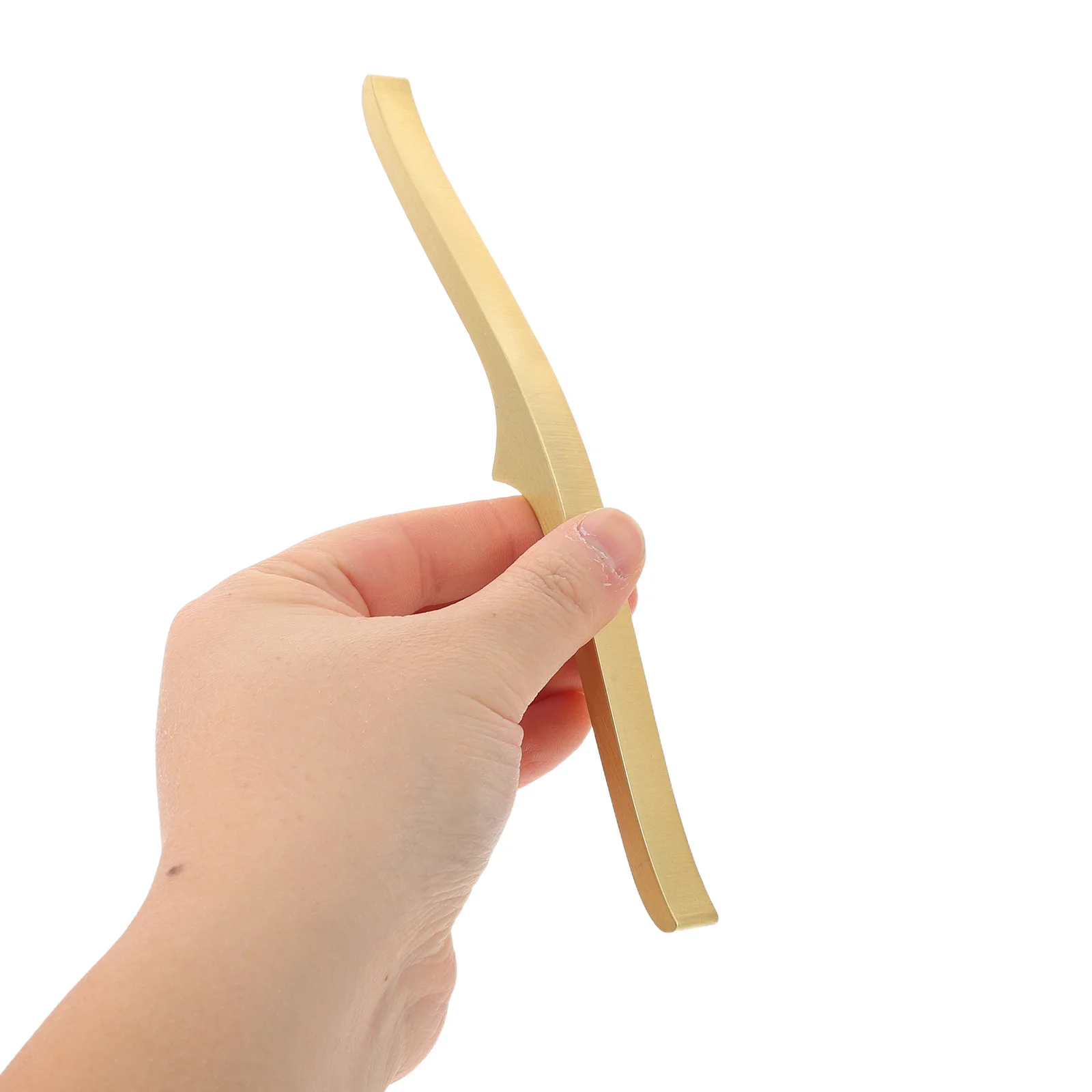 

Brass Calligraphy Paperweight Chinese Traditional Gold Heavy Duty Paper Holder for Painting Writing Practice 7.86x0.79x0.39