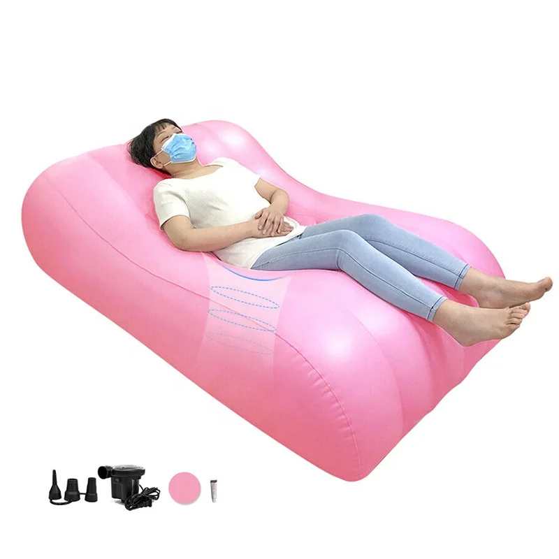

Bed Sleep Inflatable Recycling Supplies Blowing Bed with Hole
