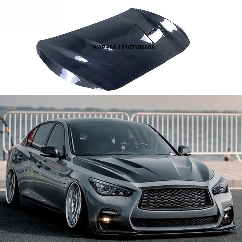 

Q50 MBJ Style High Quality Carbon Fiber Engine Hood Engine Bonnet Engine Cover Q50