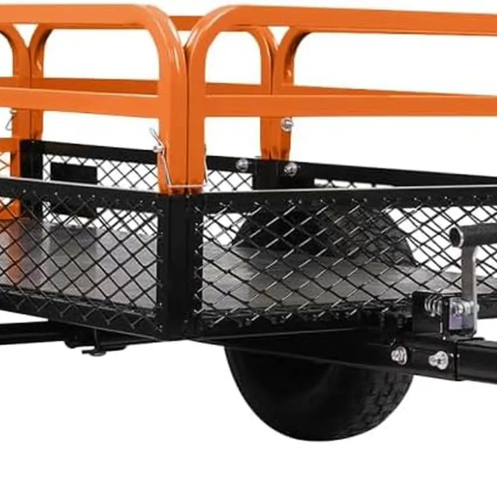 

Сверхпрочная стальная тележка-самосвал на 1500 фунтов, садовый прицеп-платформа объемом 15 куб. футов, со съемными бортами, ручной/ножной сброс для квадроциклов, мотовездеходов, газонокосилок, т.