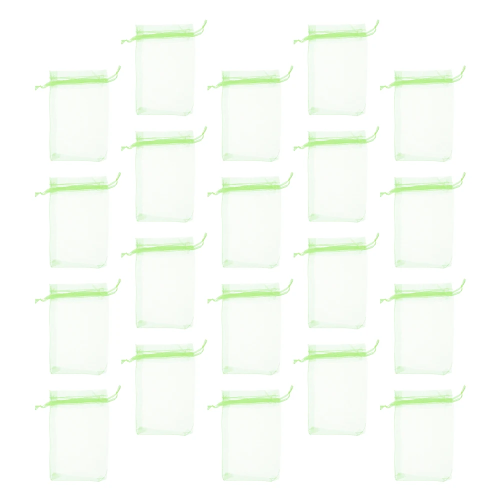 

100 Pcs Fruit Protective Mesh Bag Growing Bags Drawstring Cover Net Organza Garden