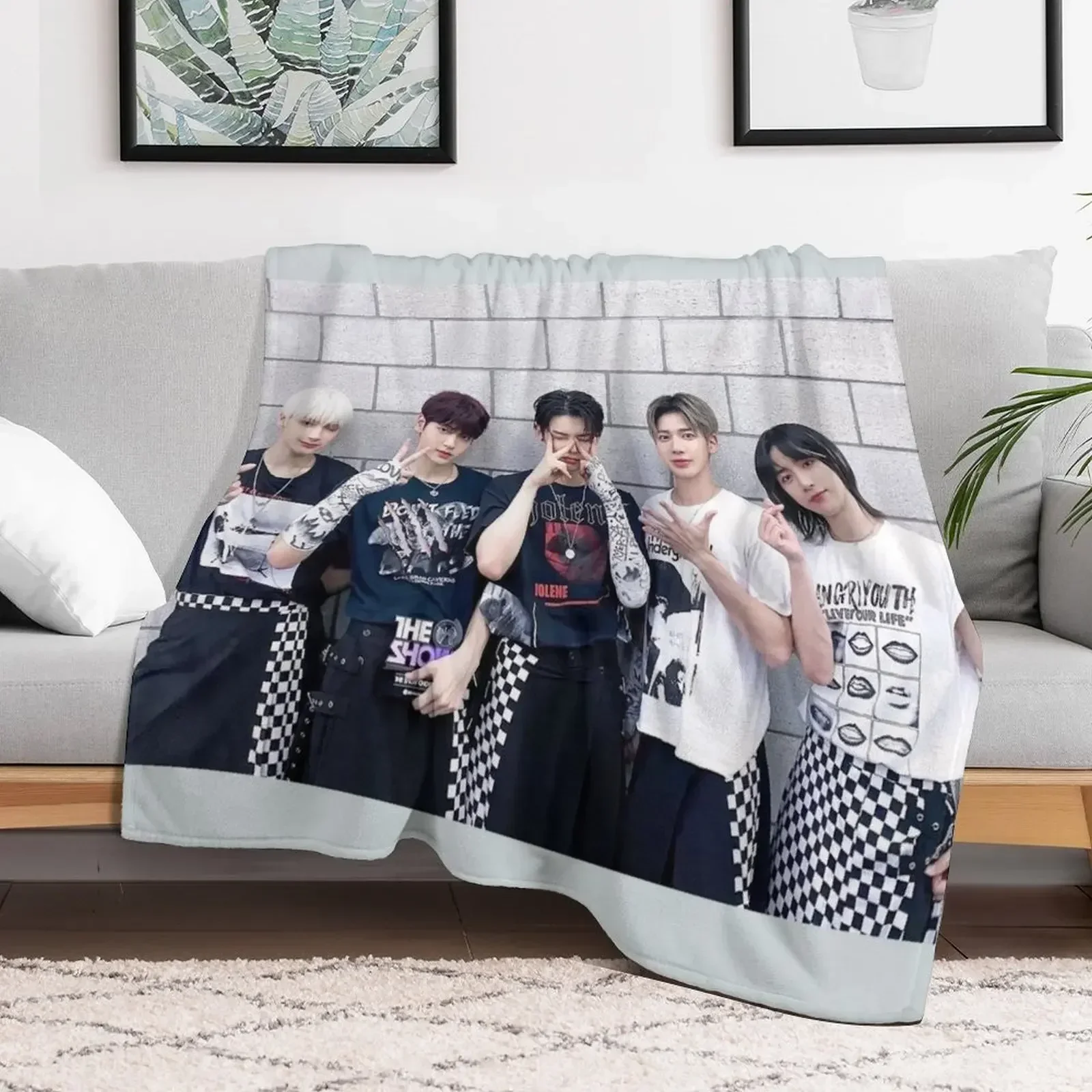 

TXT Throw Blanket Decoratives Moving Luxury Brand Extra Large Throw Blankets