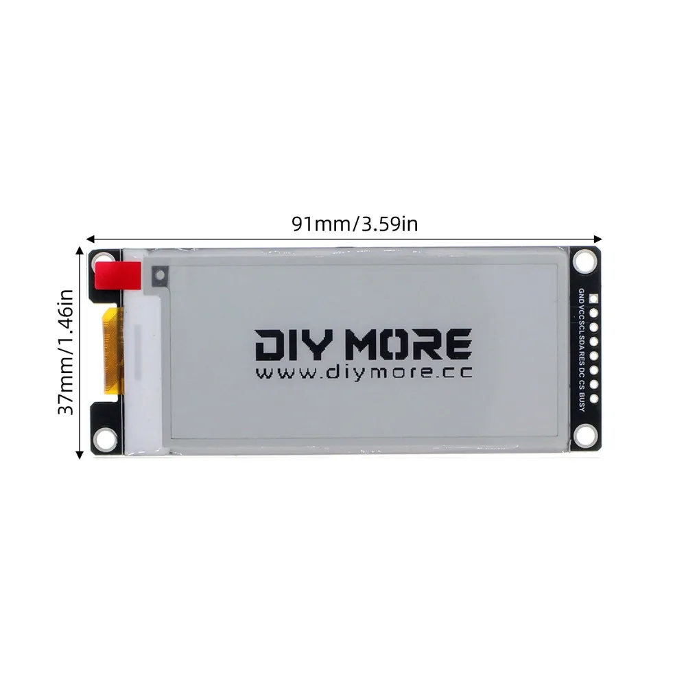 E Paper E Ink Display Module 2.9Inch SSD1680Z Driver 128x296 Resolution SPI Interface Ultra Low Power for Electronic Shelf Label