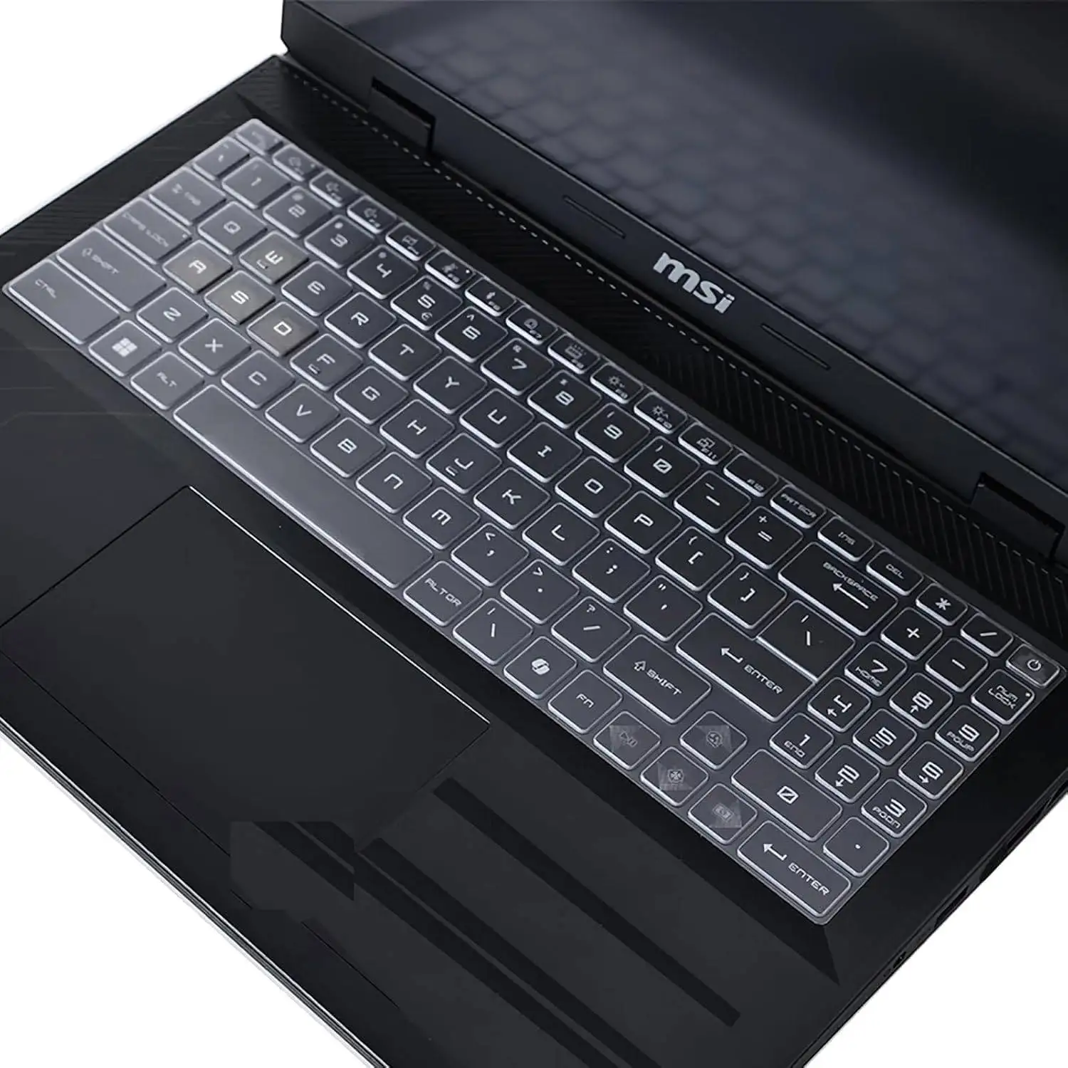 Silicone Keyboard Cover Protector for MSI Vector 16 HX AI A2XWHG / Stealth A16 AI+ A3XW / Crosshair 16 HX AI Katana A15 AI B8VG