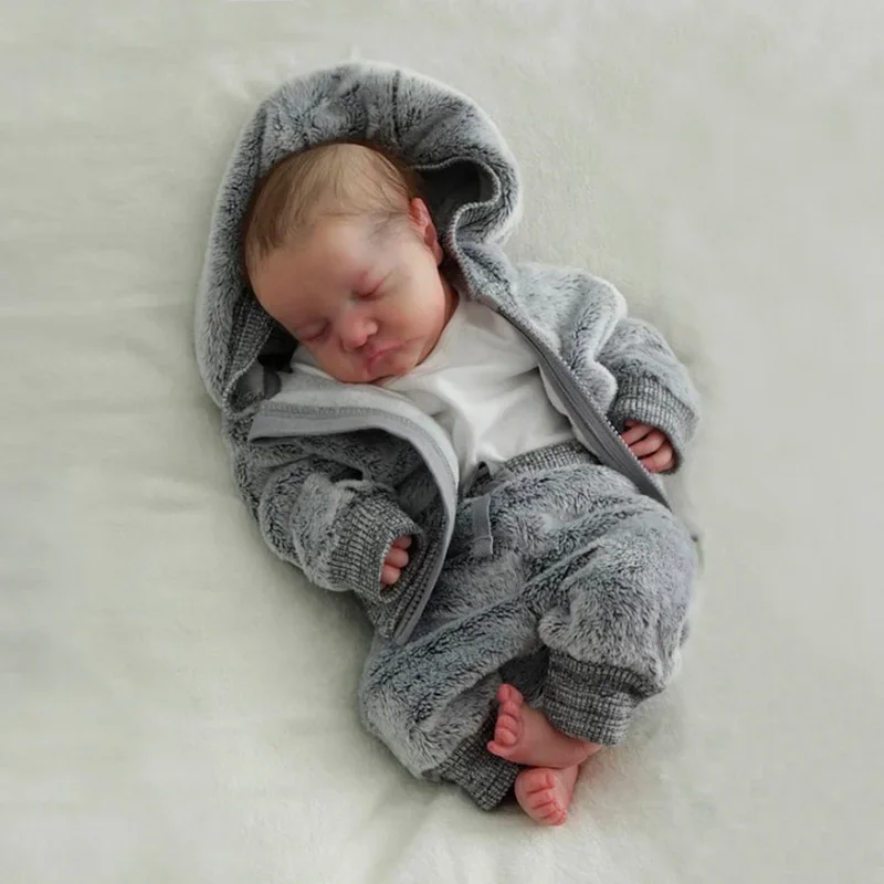 

49cm Full Vinyl Body Waterproof Or Soft Cloth Body Reborn Doll Levi 3D Skin Painted Visible Veins Lifelike Newborn Toy Gift