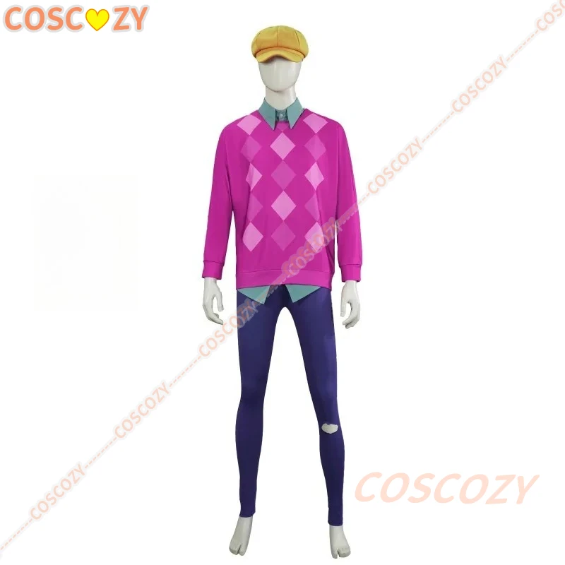 Saja Boys Baby Costume Cosplay Rosa Colletto superiore Pantaloni Cappello Parrucca Set Anime Movie Kpop Demone Costume da bambino Berretto giallo Pantalone Set completo