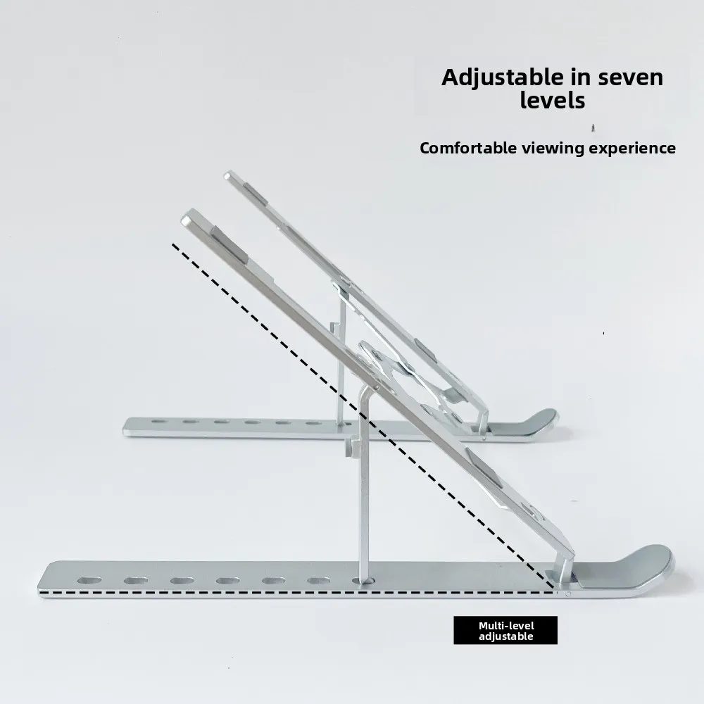 

Регулируемая подставка для ноутбука, портативный складной охлаждающий кронштейн для ноутбука, подъемная опора для ноутбука из алюминиевого сплава