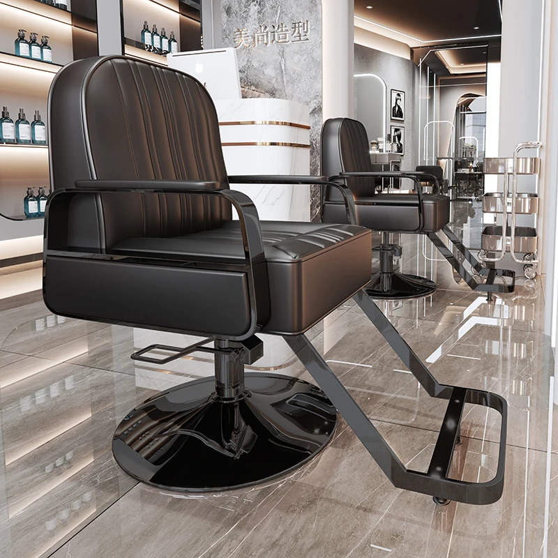 

Barber Chair Salon Chair Professional Hydraulic Reclining Stylist Beauty Equipment Swivel Stool Chaise De Coiffure Furniture