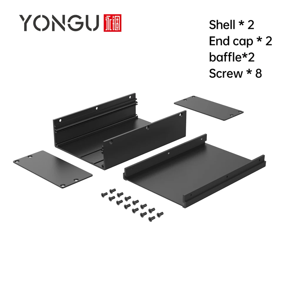 Aluminum Switch Box PCB Board Motor Control Instrument Case Split Type Industrial Housing Supply Custom Service H13 96*45.5MM