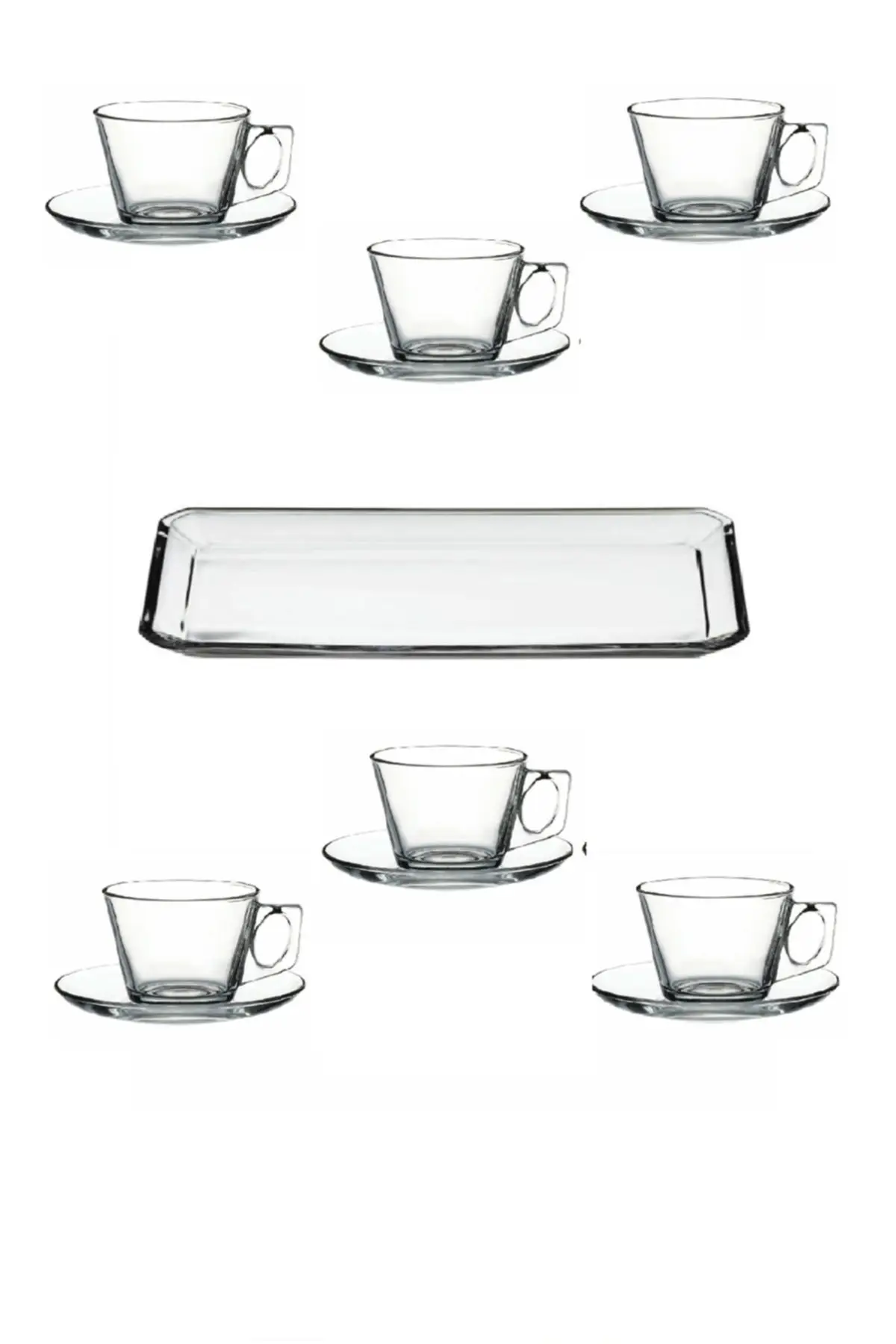 

97382 Turkish Tea Cup Cup Cup set and presentation Glass tray Turkish Tea Cup Glass Cup Glass Cup