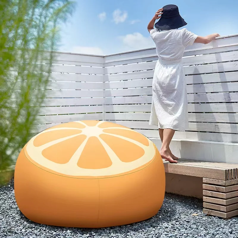 

Minimalist Orange Lazy Bean Bag Sofa Designer Soft Lounge Lazy Bean Bag Sofa Living Room Modern Woonkamerbanken Furniture Home