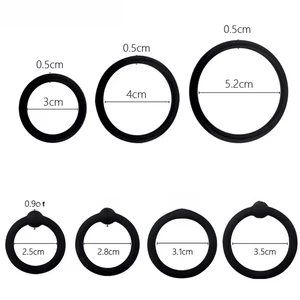خاتم القضيب المتين للرجال مدرب الواقي الذكري تأخر القذف لعبة عالية المرونة 3 قطع 4 قطع أعلى 6 مبيعات للأطواق الجنسية - رقم 6