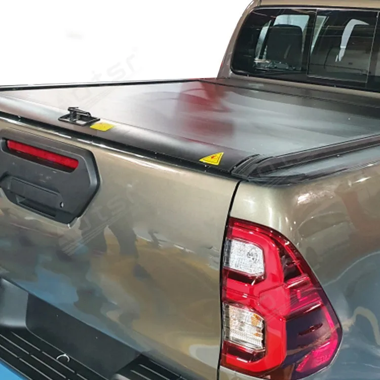 Car Trunk Lids For Toyota Hilux Tundra Pickup Bed Tonneau Cover Retractable Roller Shutter Tail Box Cover
