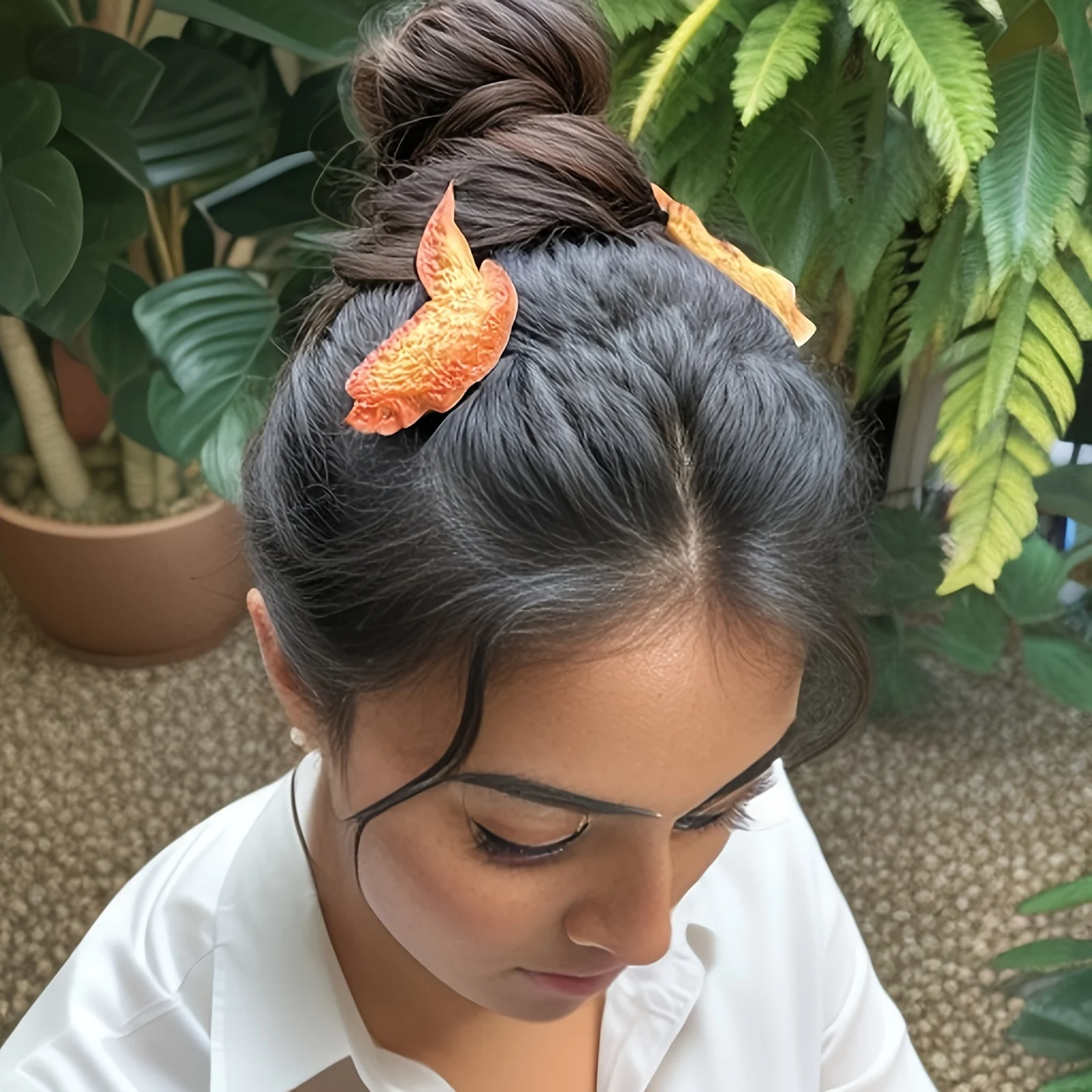 Fun Simulated Chicken Wing Women Hair Clips Originality Chicken Leg Shape Personalized Hair Accessories For Girls Daily Use