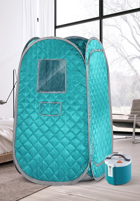Electric Single-person Plug-in Portable Steam Sauna Room with 2.0L Steamer