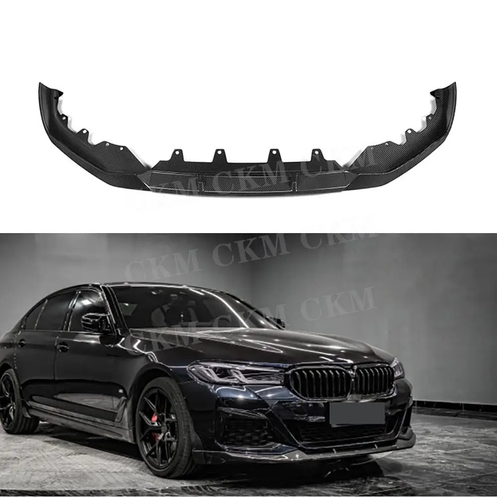 

Carbon Fiber 3Pcs/Set Front Bumper Chin Lip Spoiler For BMW G30 G38 M Sport 2021+ Car Bumper Guard Apron Accessories