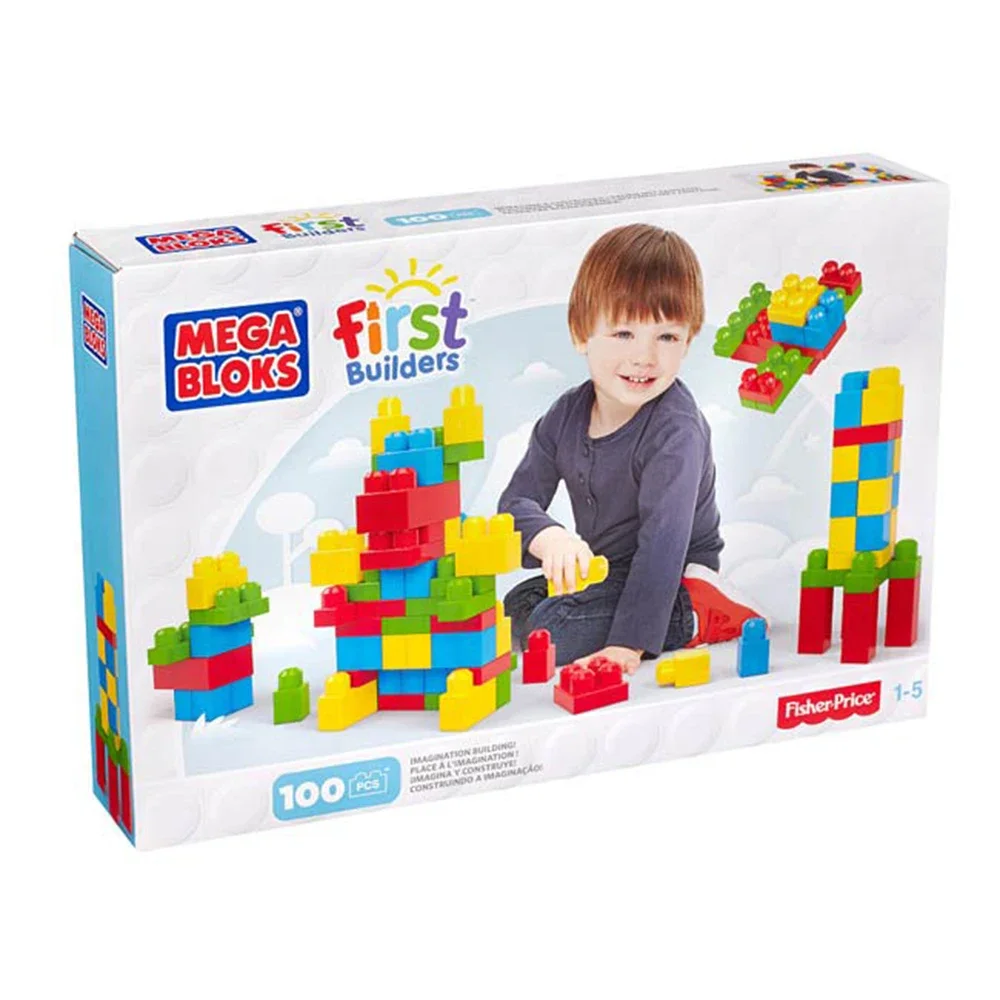 Mega Bloks 100 Piece Building Blocks First Builders Minecraft Building Blocks Baby Toys Gifts for Child Children Toys Boys' Toys