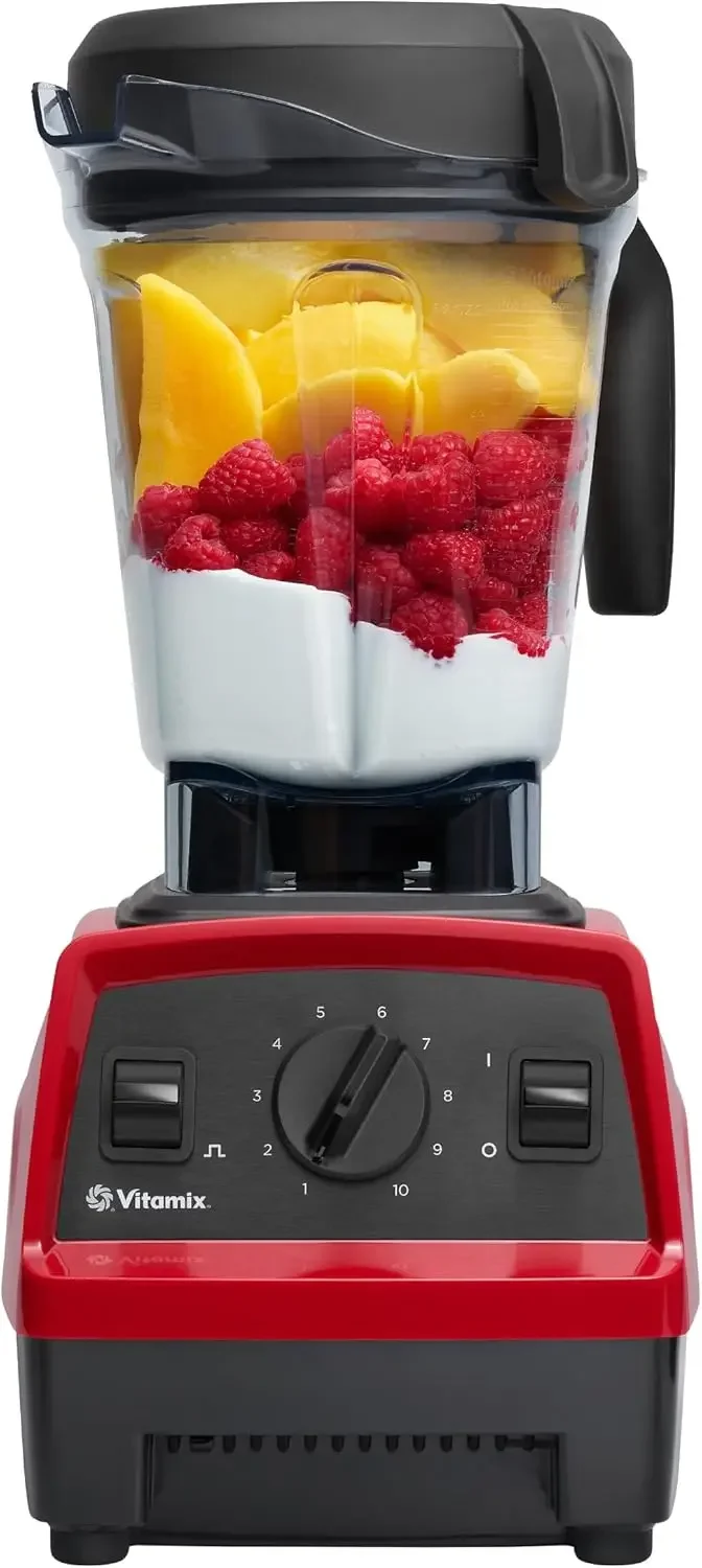 Blender, Professional-Grade, 64 oz. Low-Profile Container, Red (Renewed Premium)Create Every Texture  High-Performance Motor