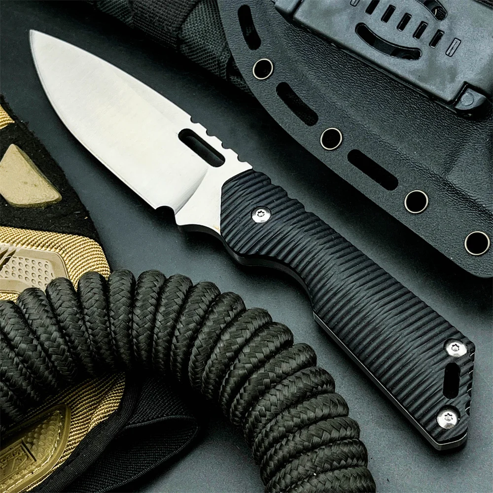 

Охотничий нож для выживания MK1C, фиксированное лезвие с ножнами, нескользящая ручка из стали 8Cr13MoV, ножи для кемпинга на открытом воздухе для снаряжения для выживания