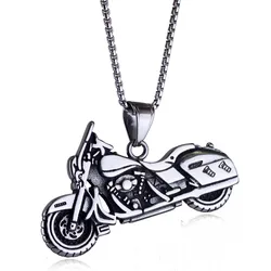 Domineering Fashion Hip-hop Motorcycle Pendant Necklace Men's Cycling Rock Trend Jewelry