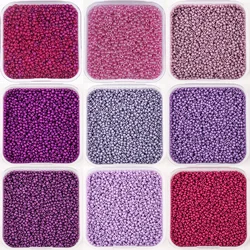 Colore viola 2mm perline di vetro ceco perline in scatola accessori per gioielli che fanno braccialetto fai da te fornitore di materiale 4000 pz/scatola