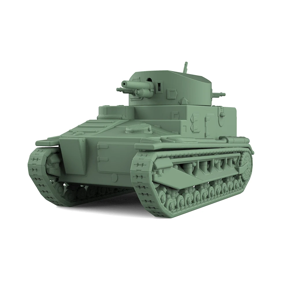 1/144 1/200 1/350 1/700 SSMODEL SS577 Military Model Kit British Vickers Mk.I Medium Tank Miniature Static War Games