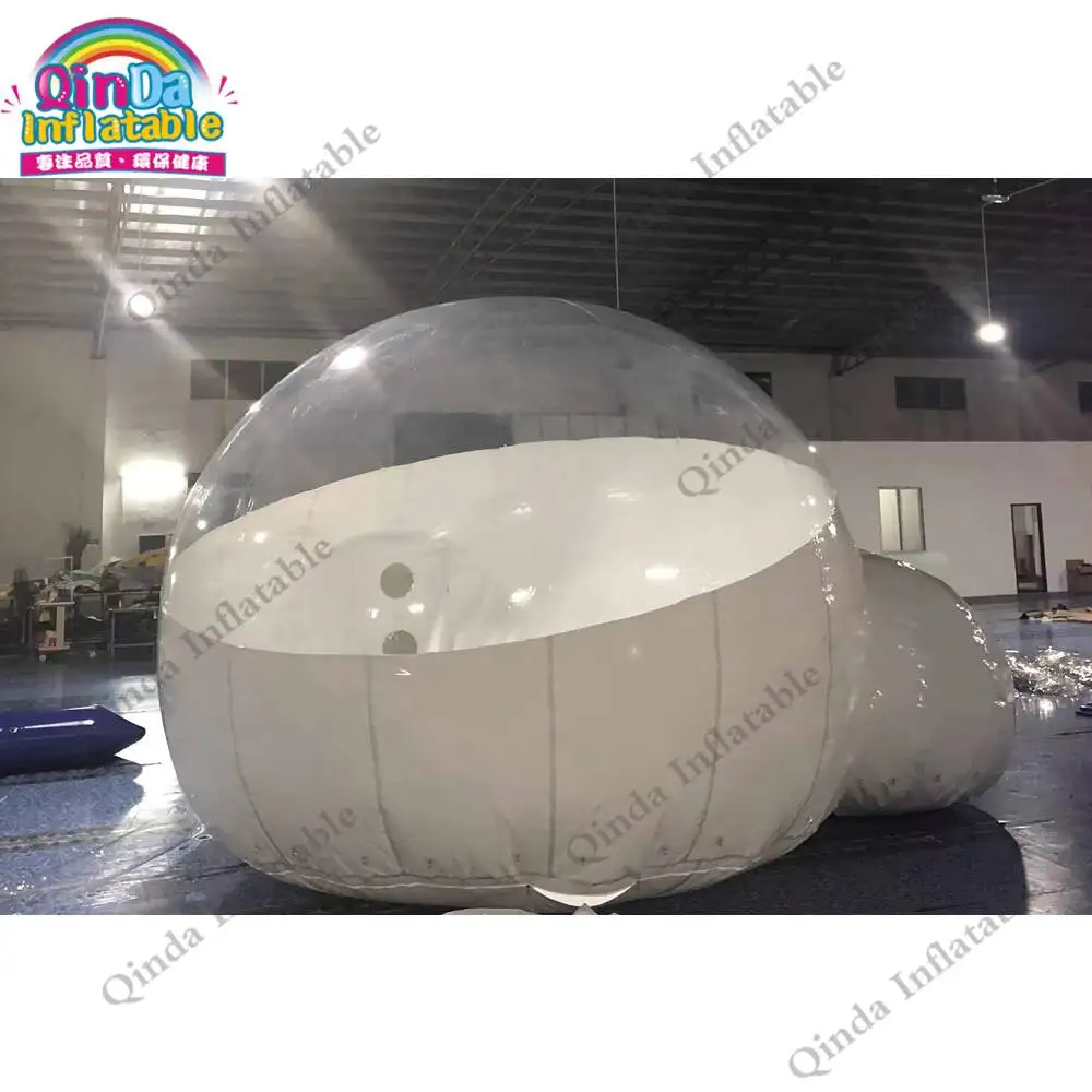 Outdoor Camping Inflatable Clear Tent 4M Diameter Inflatable Bubble Camping Tent With Air Blower