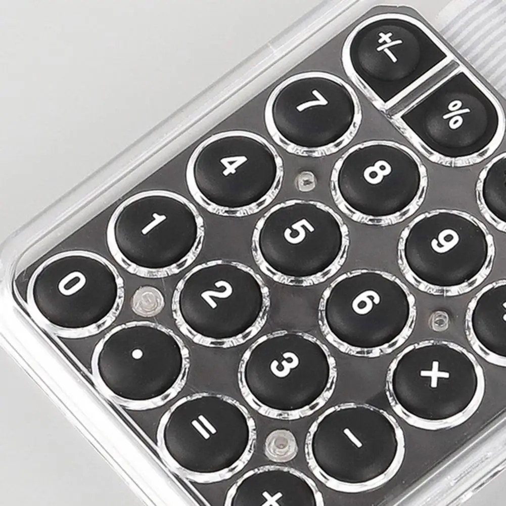 Calcolatrice da 8,8 * 5,7 cm Mini portatile Display LCD grande a 8 cifre Pulsanti grandi Facile da premere Calcolatrice adatta ai viaggi alimentata a batteria