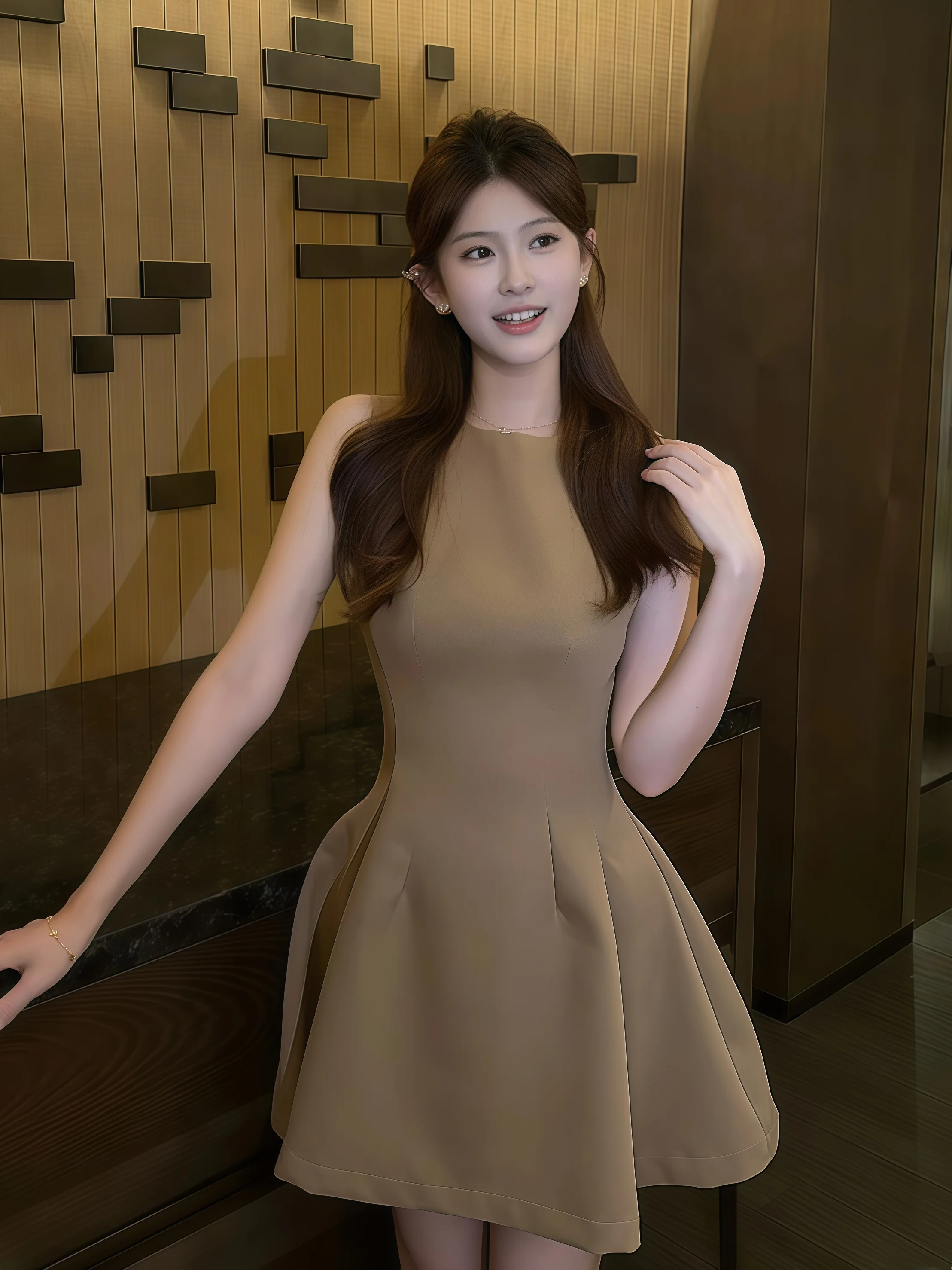 

Корейская женская юбка-трапеция с высокой талией для ранней весны, новая, модная, укороченная, для похудения