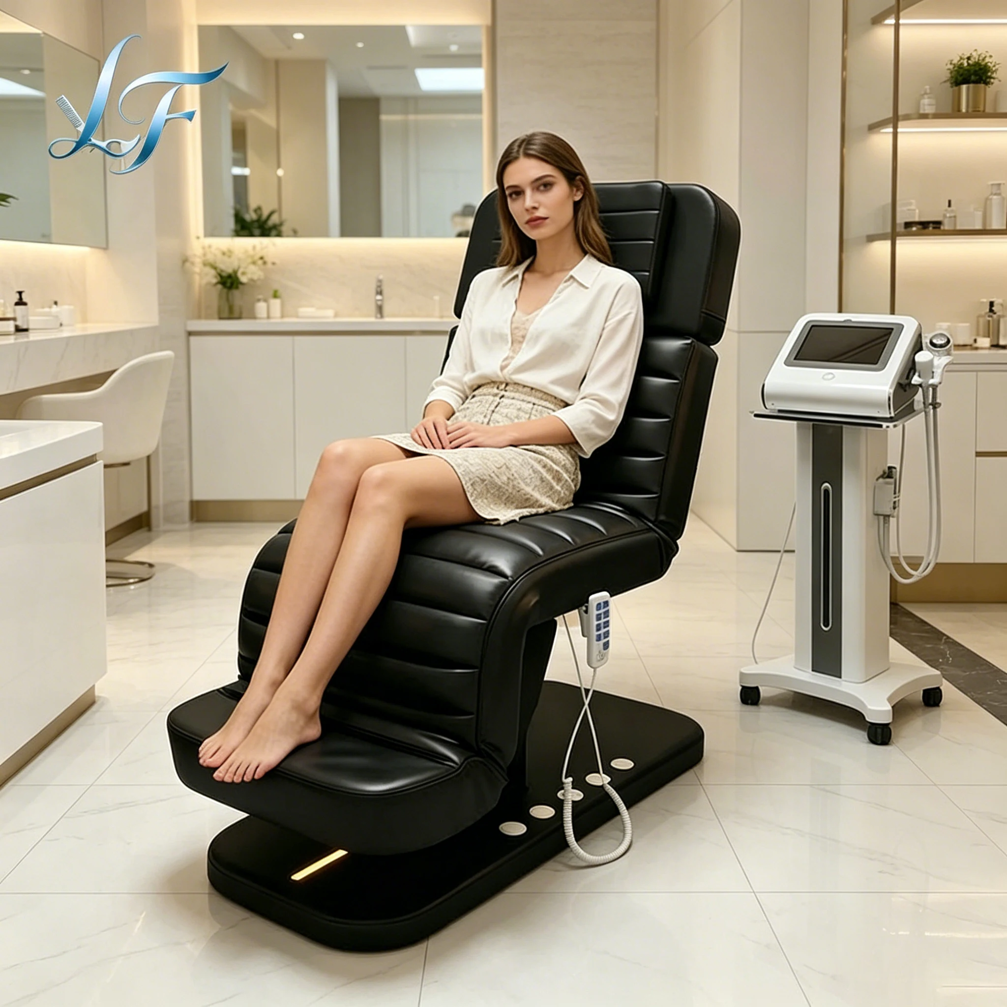 Aesthetic Lash Stretchers Electric Bed Multifunctional Salon Furniture For Professional Beauty Eyelash Makeup Daily Uses