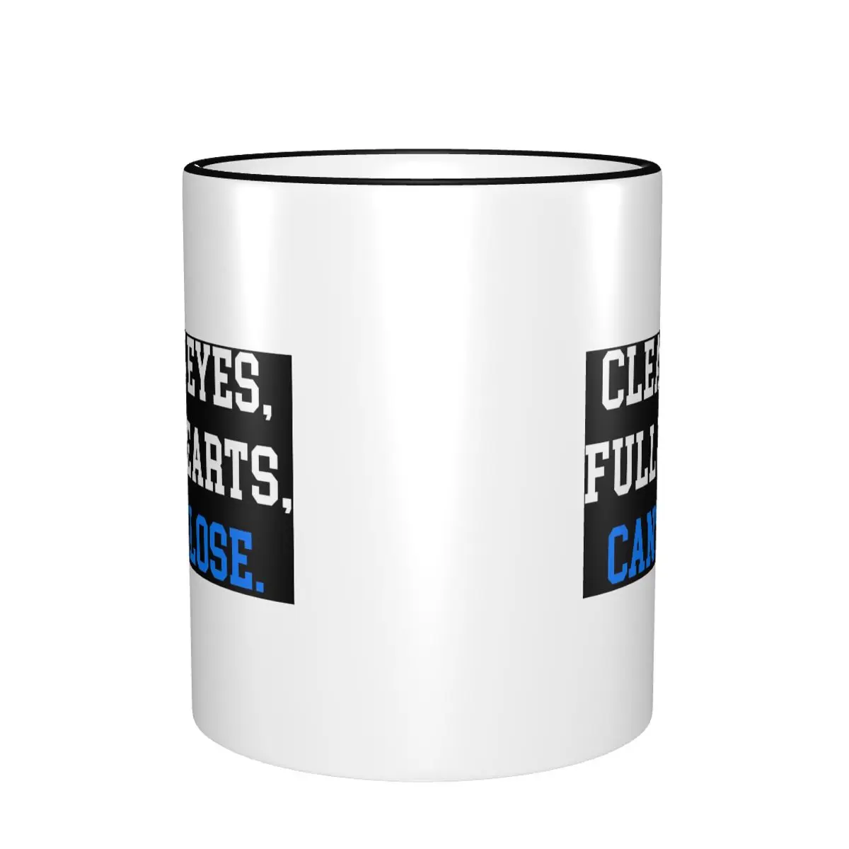 Clear Eyes Full Hearts Cant Lose Mug Funny Ceramic Coffee Cups Tea Mugs Milk Cup Drinkware Gift for Friends