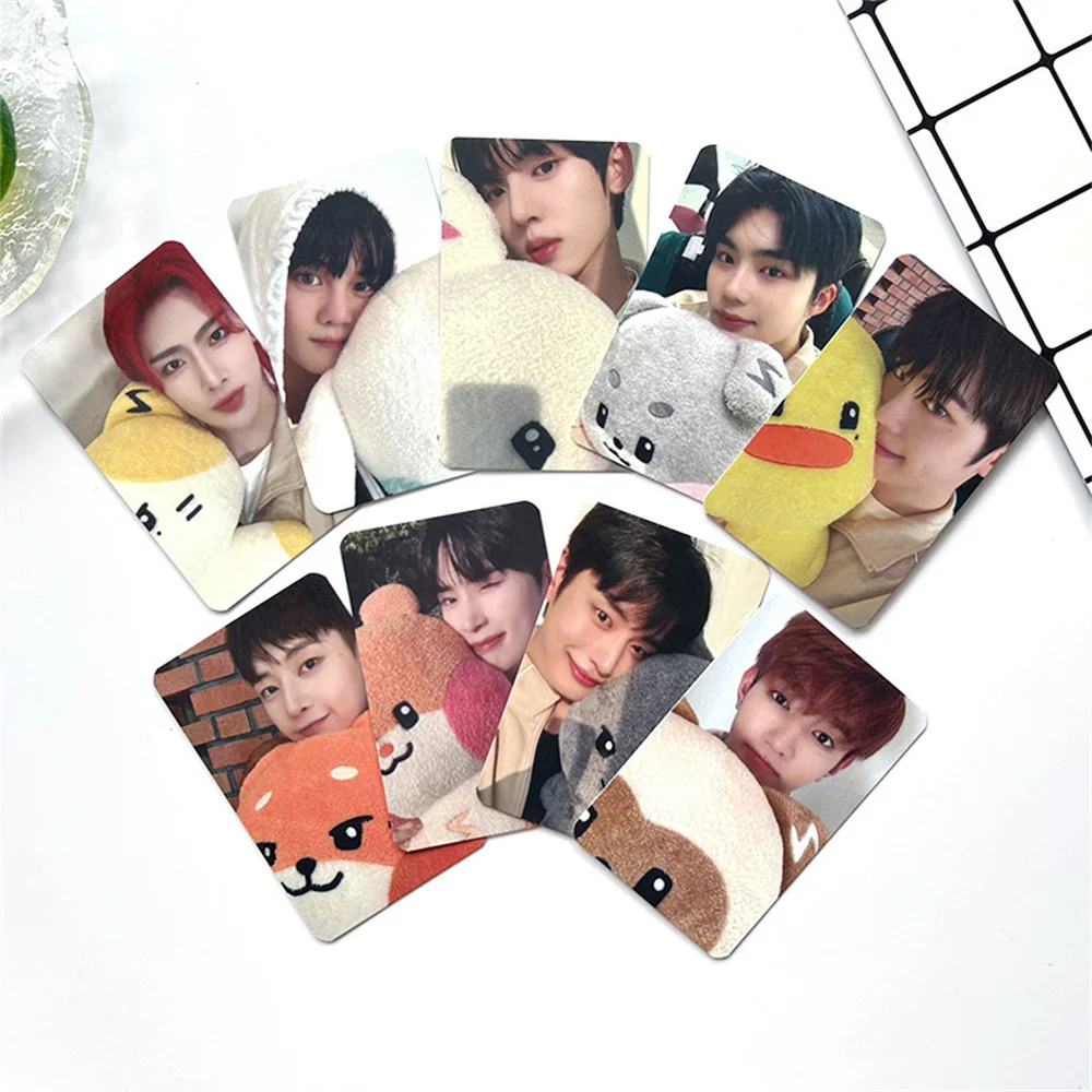 Kpop ZB1 Photocard, Double Sides impressão, cartão especial revestido, estilo coreano, fãs coleção cartão postal, Zerobasee, 9pcs, conjunto