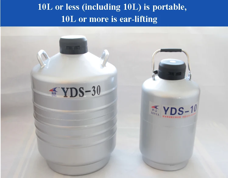 Nitrogen Container Liquid Nitrogen Cans For Liquid Nitrogen Storage Tank Cryogenic Tank Dewar With Strap YDS-30