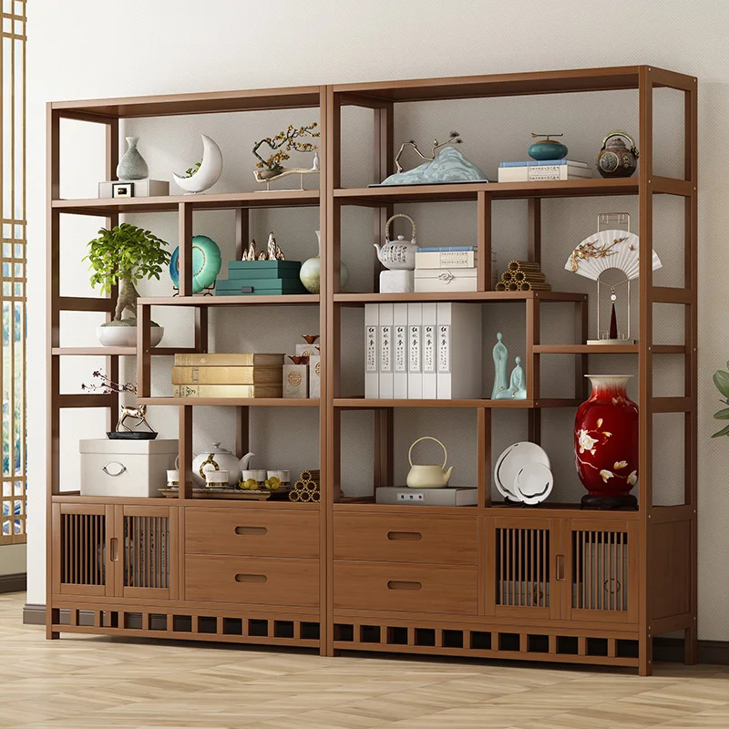 Bogu tea room storage rack, tea display cabinet, non solid wood partition, Duobao Pavilion living room decoration rack