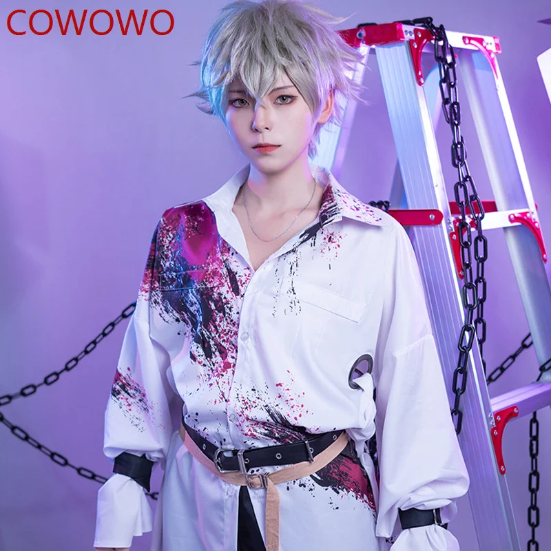 COWOWO Game Ensemble Stars Sakuma Rei Cosplay Otogari Adonis Cosplay Costumes Men Male T-Shirt Pants Outfit Cos Set