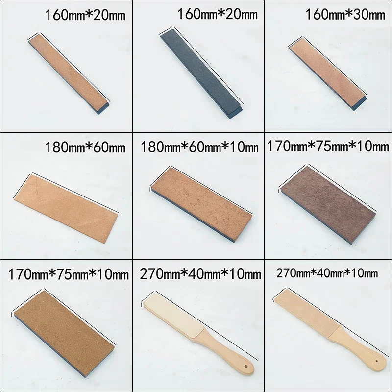 Natural Cowhide Sharpen Compound Sharpening Wax Grinding Polishing Paste Honing Strop with Base Leather Machine Knife Sharpener view 2