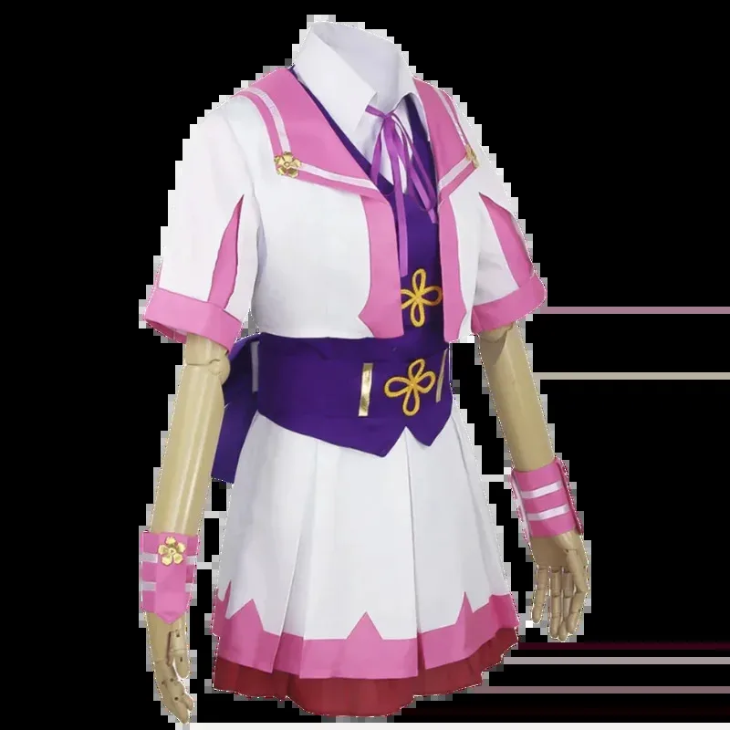 DY 202025 Amole Derby Anime Sailor Uniform, Special Week Cosplay Costumes, Cute Pure Purple Wig, Halloween25