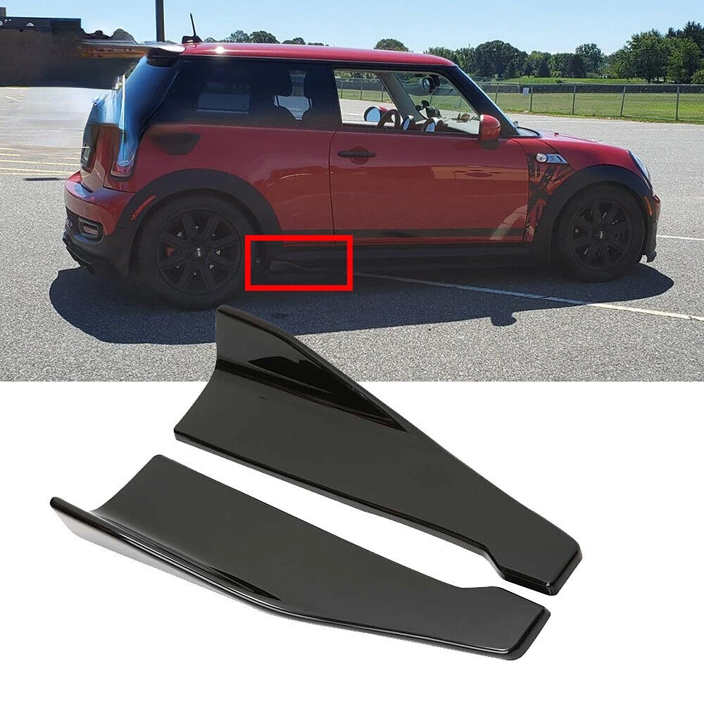 LAICY for Mini Cooper 15-22 Car Rear Lip Bumper Skirts Splitters Fins Spoiler Canards Diffuser Side Scratch Mudguards Protector