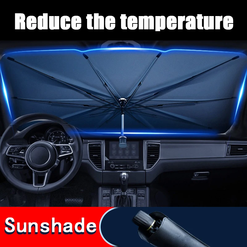 

Car Sunshade Umbrella UV protection reduces interior temperature Summer Sun Interior Windshield Accessories For Auto Shading