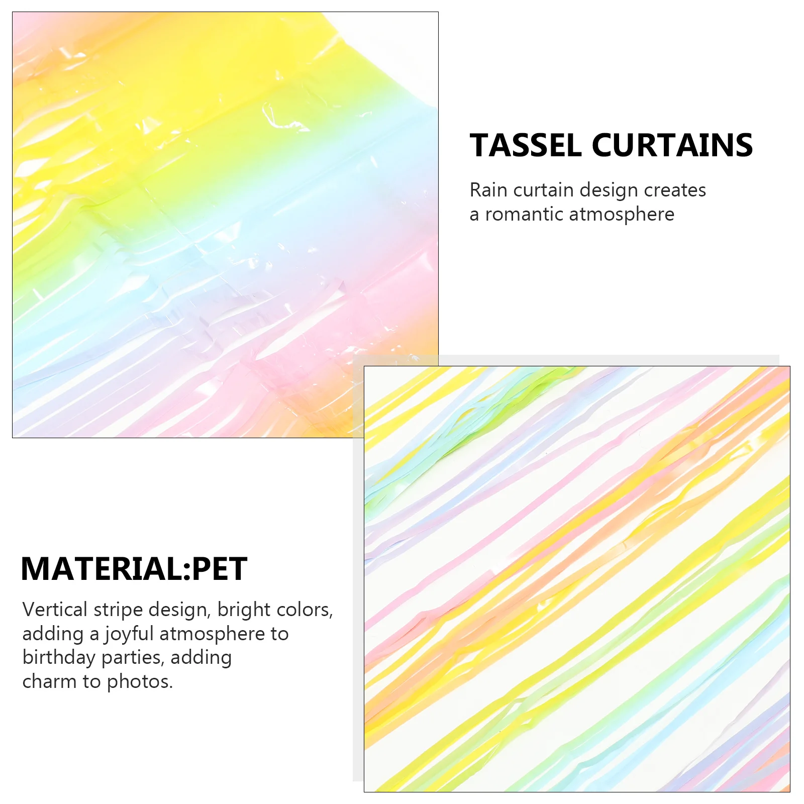 خلفية بلاستيكية ملونة رائعة، تصميم فريد من نوعه، متعددة الوظائف، مستلزمات ديكور حفلات أعياد الميلاد، خلفية الصورة #5