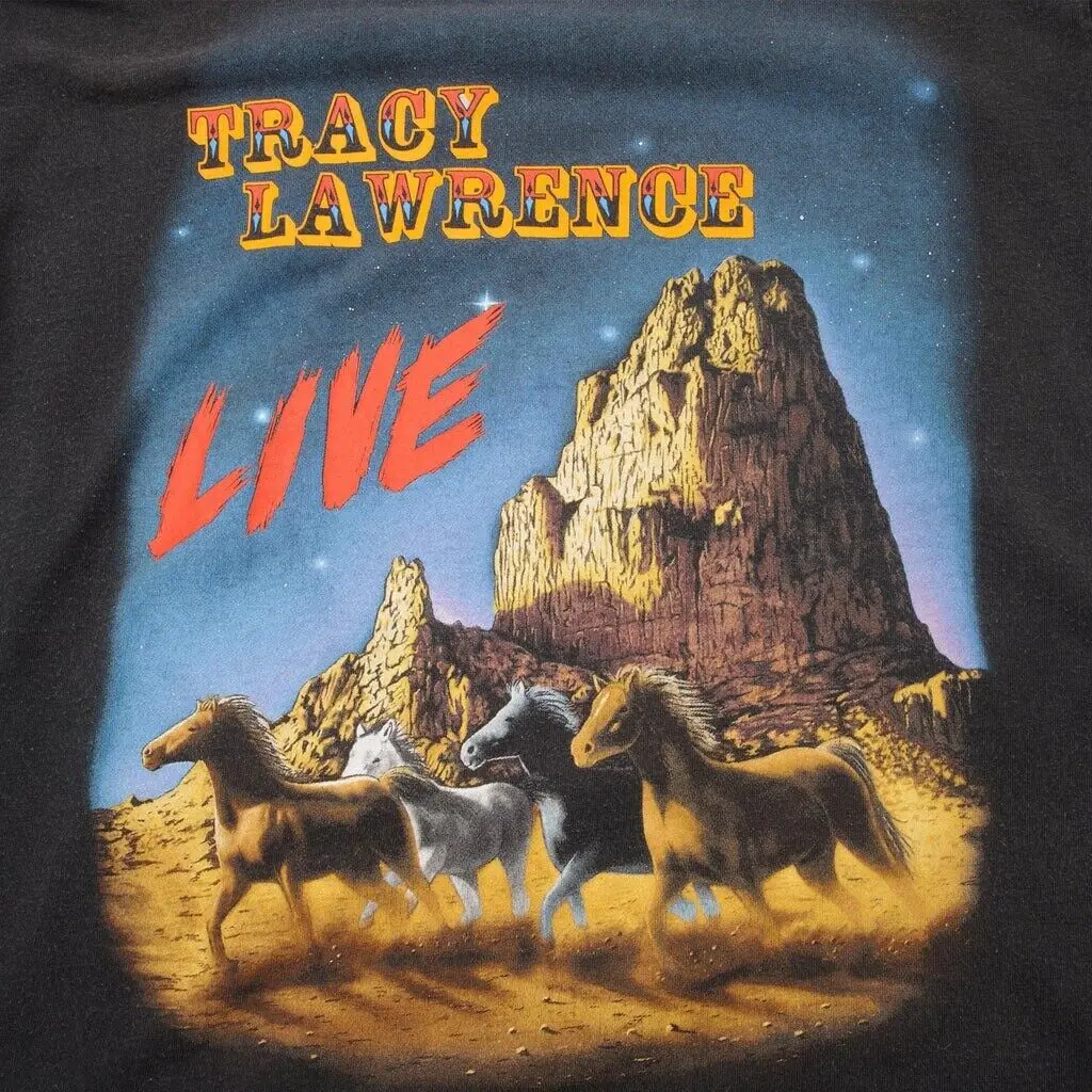 VINTAGE TRACY LAWRENCE LIVE 90s RETRO T SHIRT GIFT FOR FAN MUSIC