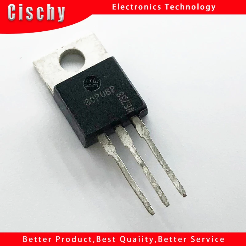 

10pcs/lot SPP80P06P 80P06P TO220 SPP80P06 TO-220 SPP80P06PH 60V 80A In Stock