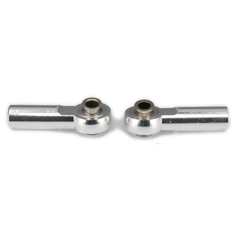 2PCS Aluminum M2/M3/M4 Thread 25mm Length Link Rod End Ball Head Holder Tie Rod End 3mm Hole For RC Hobby Model Car Hop-Up Parts